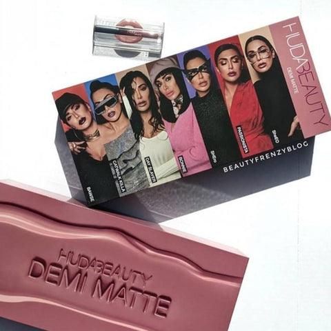 15 قطعة من أحمر الشفاه طويل الأمد  - Huda Beauty Demi Matte